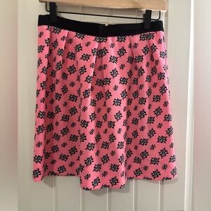 Sandro Printed Pink and Black mini Y2K Skirt